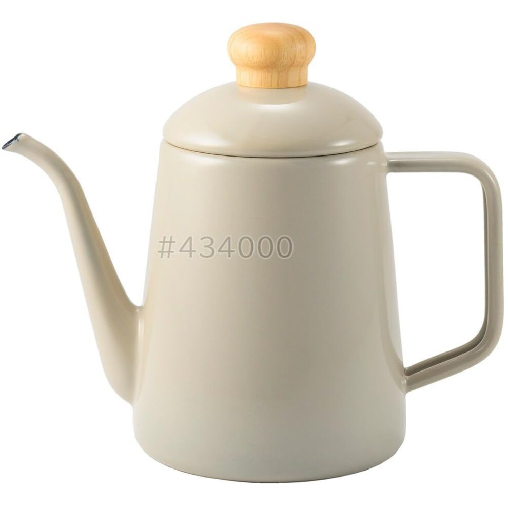 Fuji Enamel Cotton Plus Drip Pot 1.0l Greige Ctp-1.0dp.gg