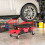 Homcom HOMCOM Rolling Mechanic Stool, 135kg Capacity Workshop Stool, Red 15