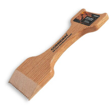 Grattoir à gril en bois, brosse à gril en chêne massif, grattoir à gril pour gril extérieur