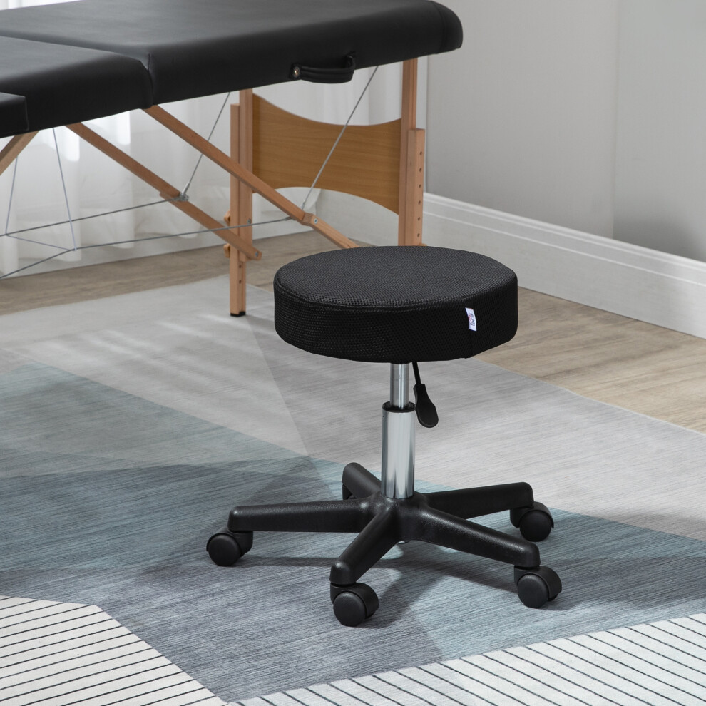 Homcom Beauty Massage Salon Facial Manicure Barber Spa Chair Stool Swivel