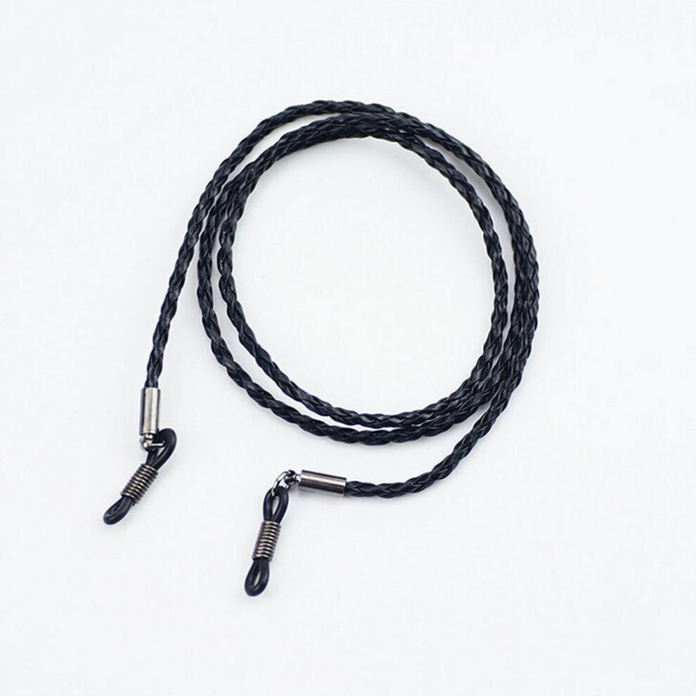 (black) Colorful Leather Glasses Line Holder Necklace Glasses Chain