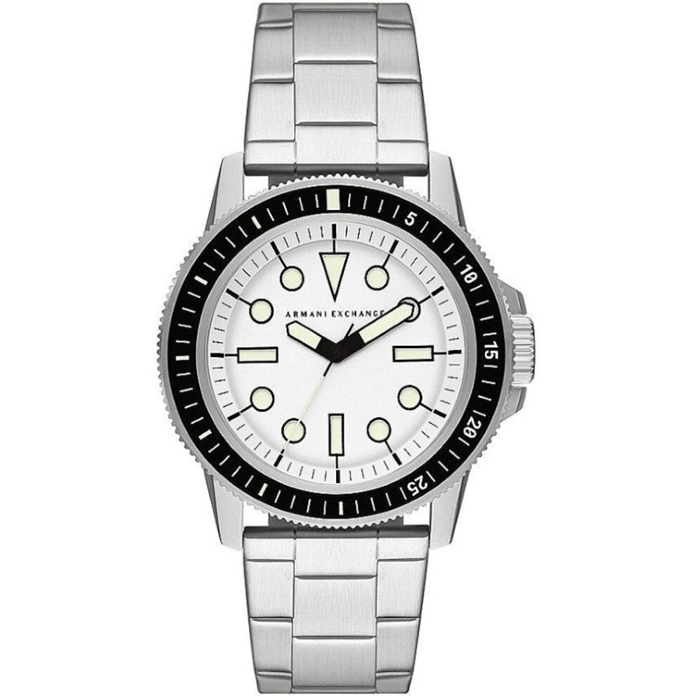 Armani Exchange Ax1853 Men's Stainless Steel White Dial Quartz Watch