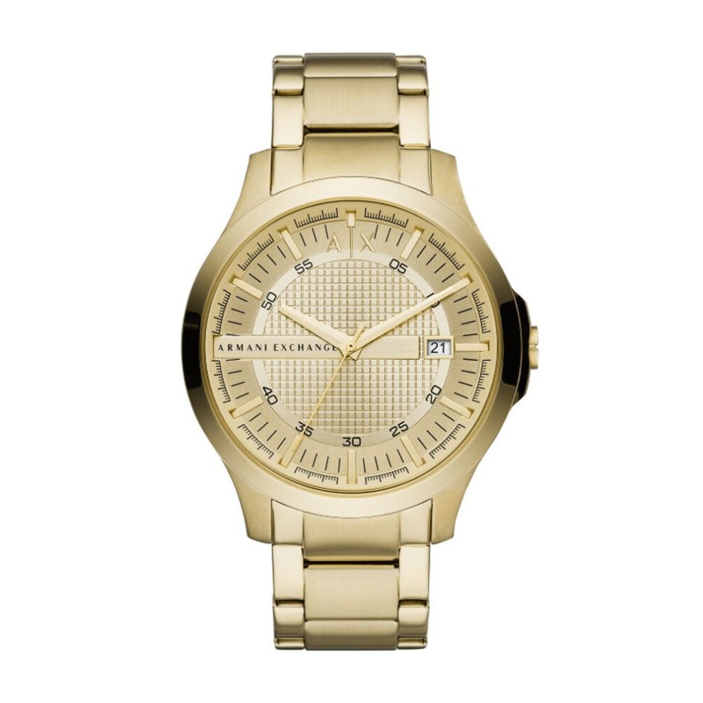 Armani Exchange Ax2415 Men's Watch - Gold-tone Stainless Steel Bracelet, Gold Dial