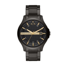 Armani Exchange Ax2413 Men's Watch - Black Stainless Steel Bracelet, Black Dial