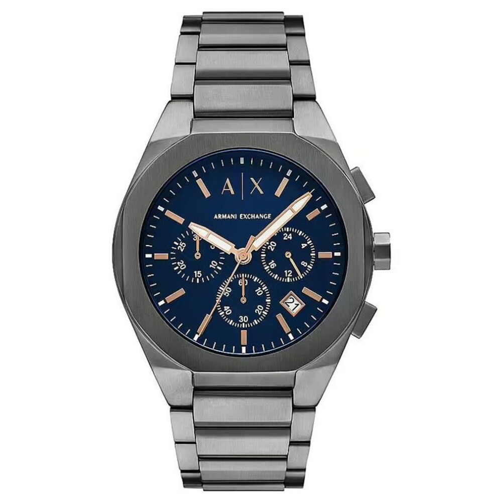Armani Exchange Ax4182 Men's Chronograph Gunmetal Stainless Steel Watch