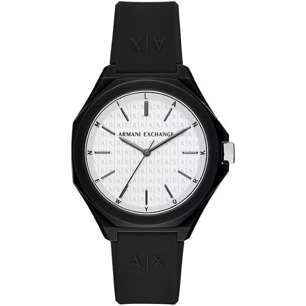 Armani Exchange Ax4600 Men's Black Silicone Strap Watch