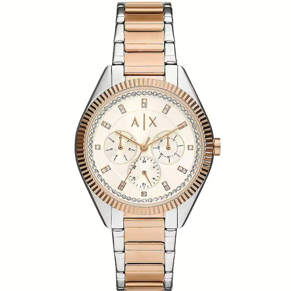 Armani Exchange Ax5662 Women's Lady Giacomo Two-tone Stainless Steel Watch