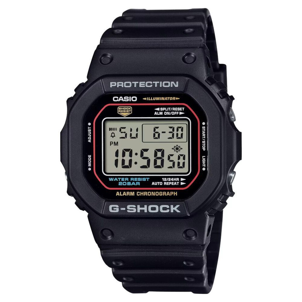 Casio G-shock Dw-5600rl-1er Men's Watch - 53mm, Black Resin Case And Strap, Digital Display