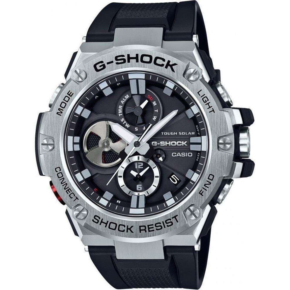 Casio G-shock G-steel Gst-b100-1aer Men's Analog-digital Watch - Black Resin Strap