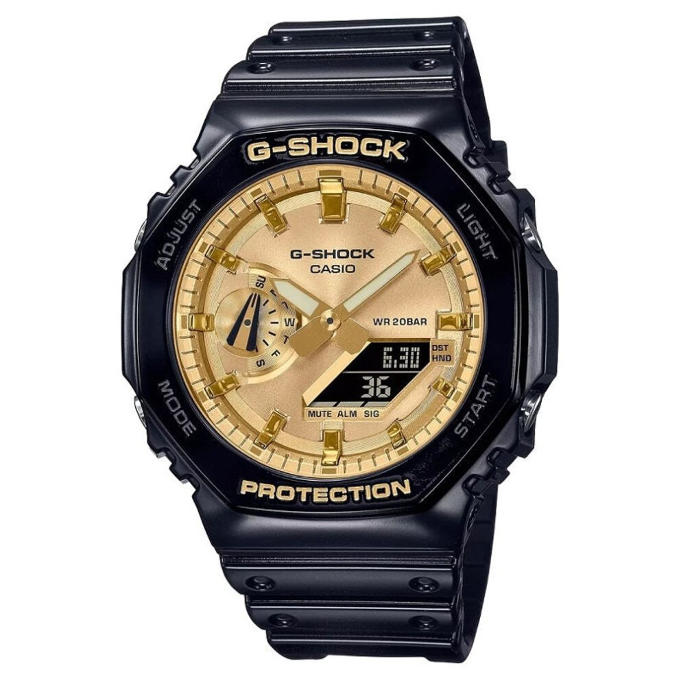 Casio G-shock Ga-2100gb-1aer Men's Analog-digital Watch - Black Resin Strap