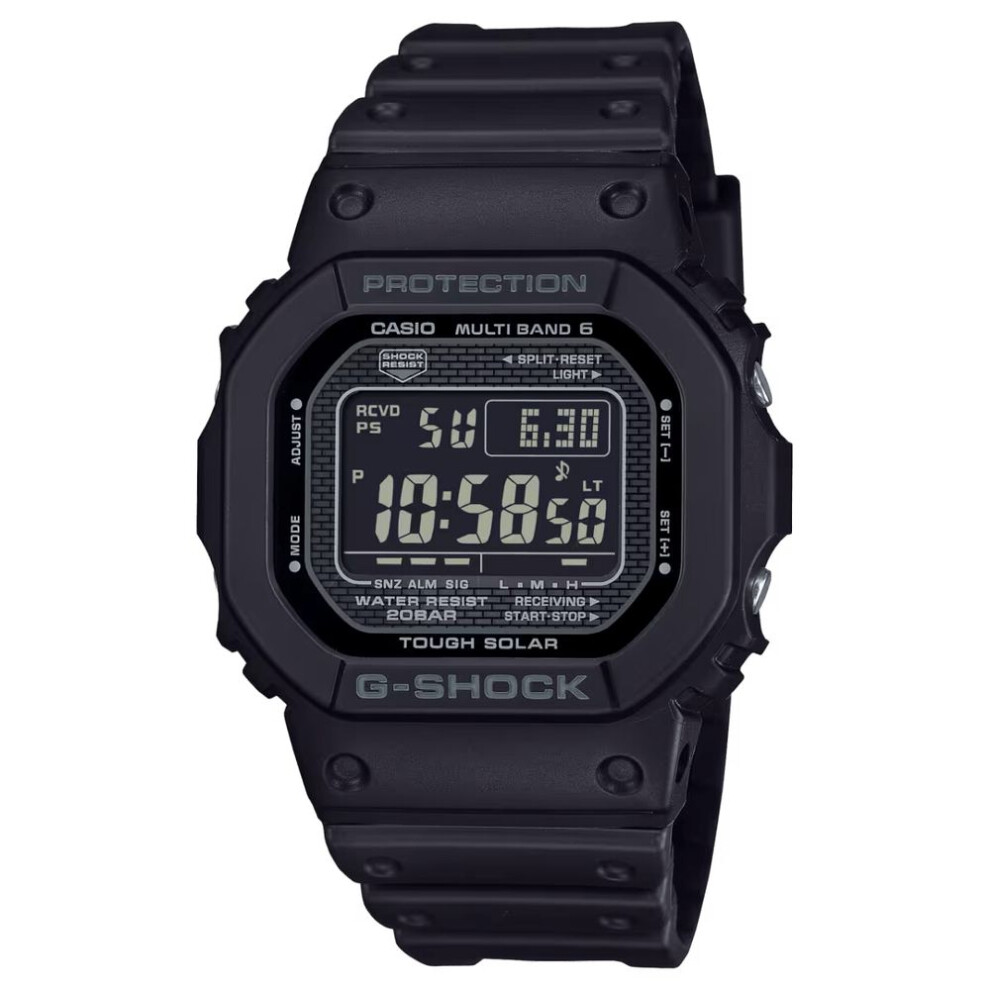 Casio G-shock Gw-5000hs-1er Men's Watch – 42.8mm Stainless Steel Case, Bio-based Resin Strap, Solar-powered, Radio-controlled, 200m Water Resistance