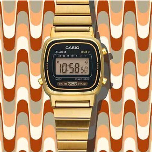 CASIO VINTAGE Mod. ICONIC MINI STEEL - GOLD BLACK 1