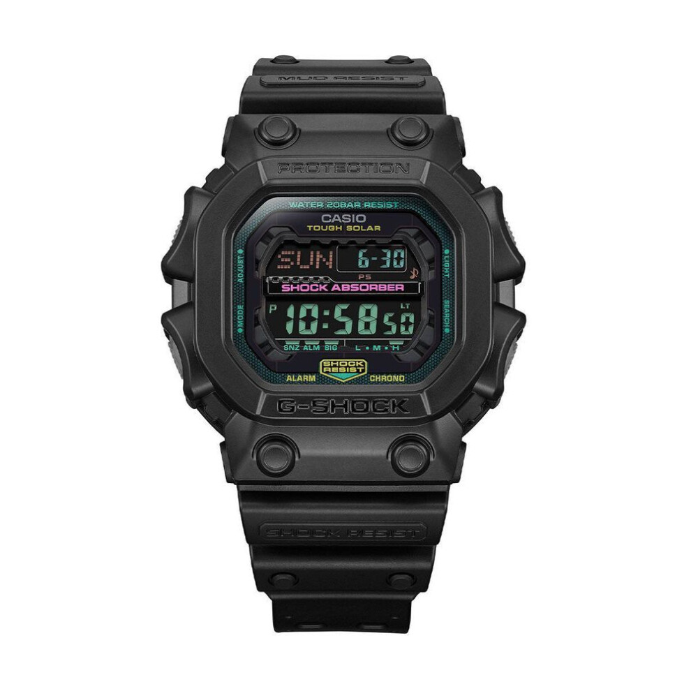 Casio G-shock Gx-56mf-1er Men's Watch - 54mm, Black Resin Case With Fluorescent Accents