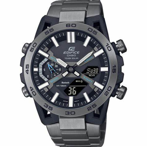 Casio Casio Edifice Ecb-2000dc-1aef Men's Solar-powered Bluetooth Chronograph Watch 1