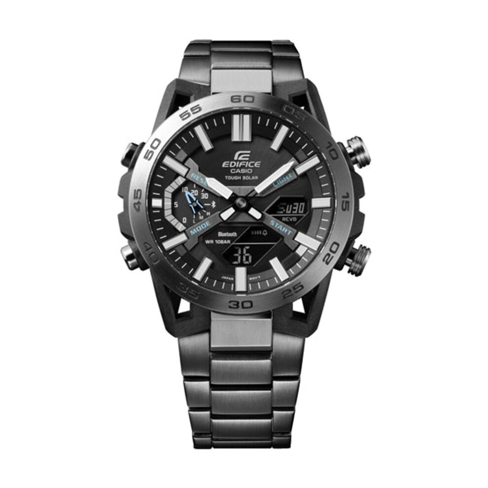 New Casio Men's Edifice Ecb-2000Dc-1Aef Solar-Powered Bluetooth Chronograph Watch