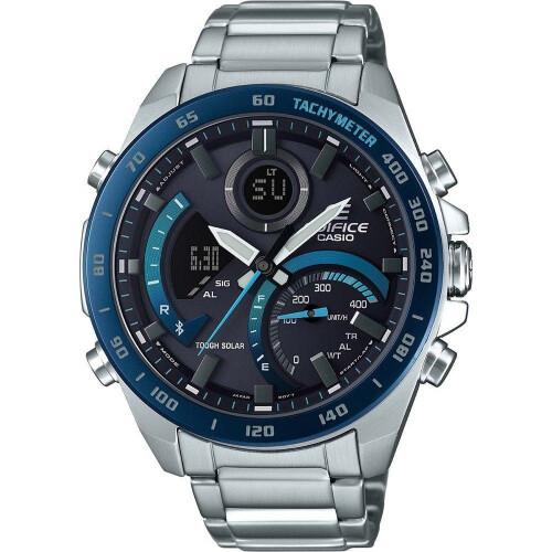 Casio Casio Edifice Ecb-900db-1ber Men's Solar-powered Bluetooth Chronograph Watch