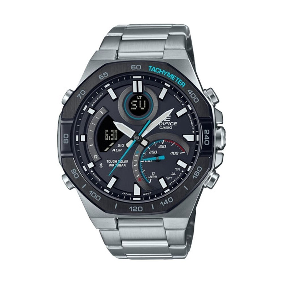 New Casio Men's Edifice Ecb-950Db-1Aef Solar-Powered Bluetooth Chronograph Watchf