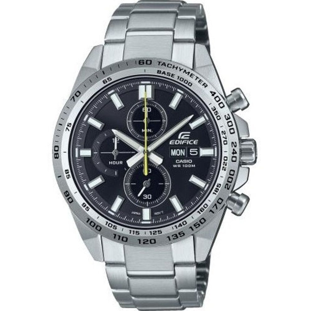 Casio Edifice Efr-574d-1avuef Men's Stainless Steel Chronograph Watch With Black Dial