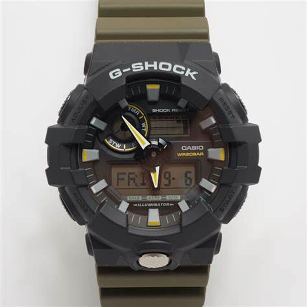 Casio G-shock Ga-710tu-1a3er Men's Analog-digital Watch – Two-tone Utility Color, 200m Water Resistance