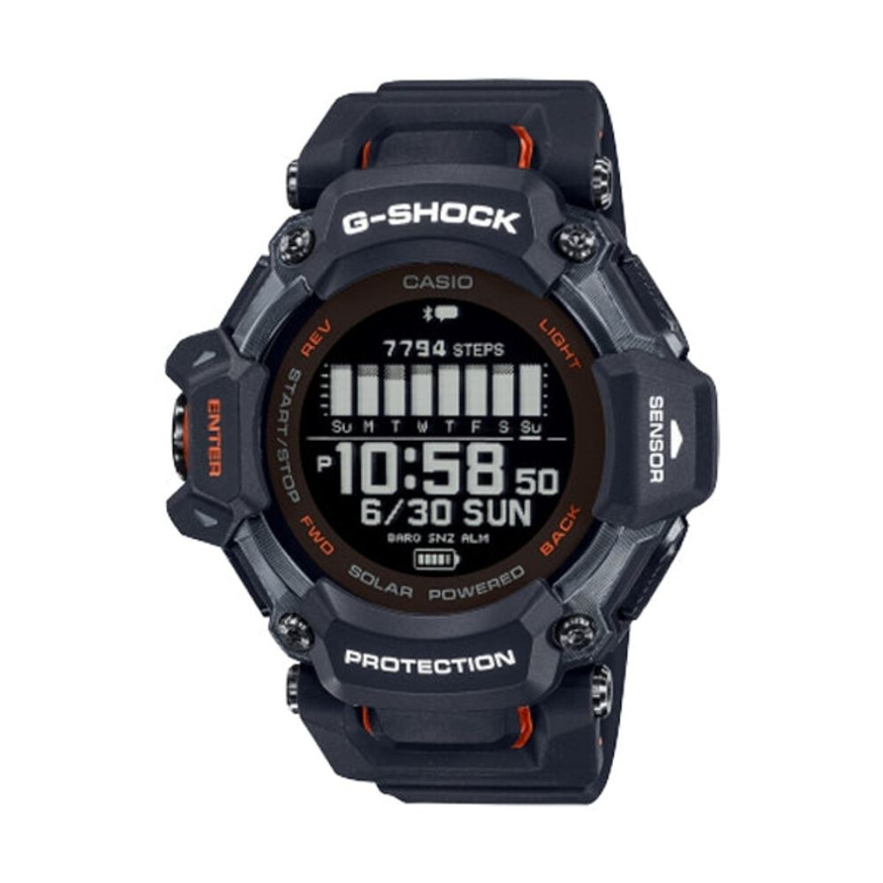 Casio G-shock Gbd-h2000-1aer Men's Fitness Watch - Black/red