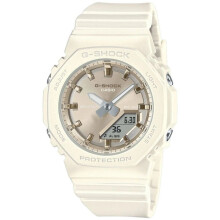Casio G-shock Gma-p2100st-7aer Women's Analog-digital Watch – White Resin Band, Pearlescent Finish, Bio-based Materials, Water Resistant