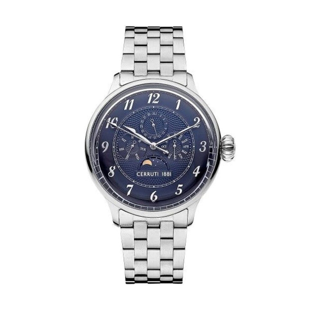 Cerruti 1881 Dervio Ciwgk2205704 Men's Quartz Watch - Blue Dial, Stainless Steel Bracelet
