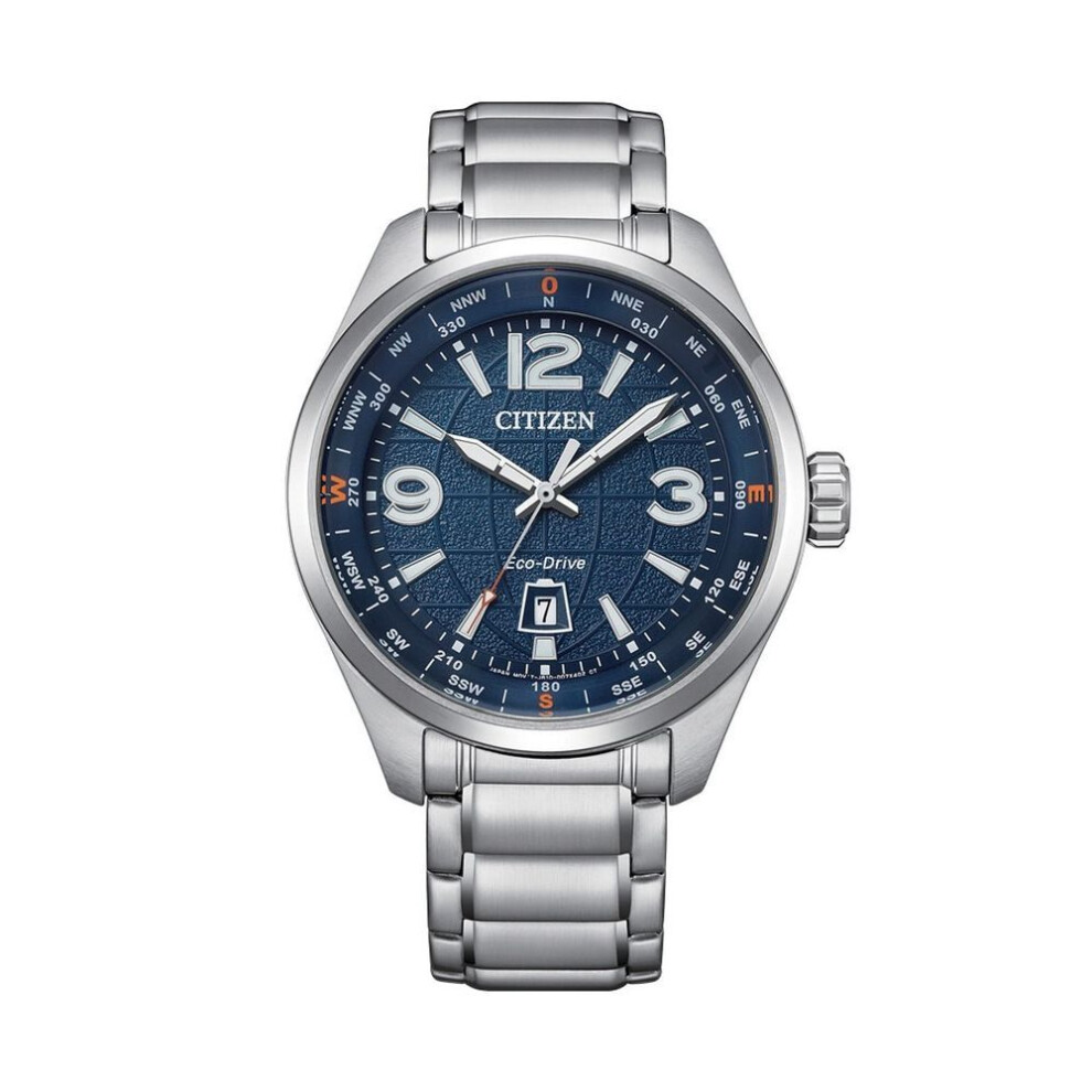 Citizen Aw1830-88L Eco-Drive Pilot Traveler Watch – 42.6Mm Blue Dial, 100M Wr
