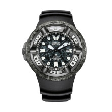 Citizen Bj8056-01e Men's Promaster Godzilla Limited Edition Eco-drive Diver 300m Watch, Black Dial, Black Polyurethane Strap