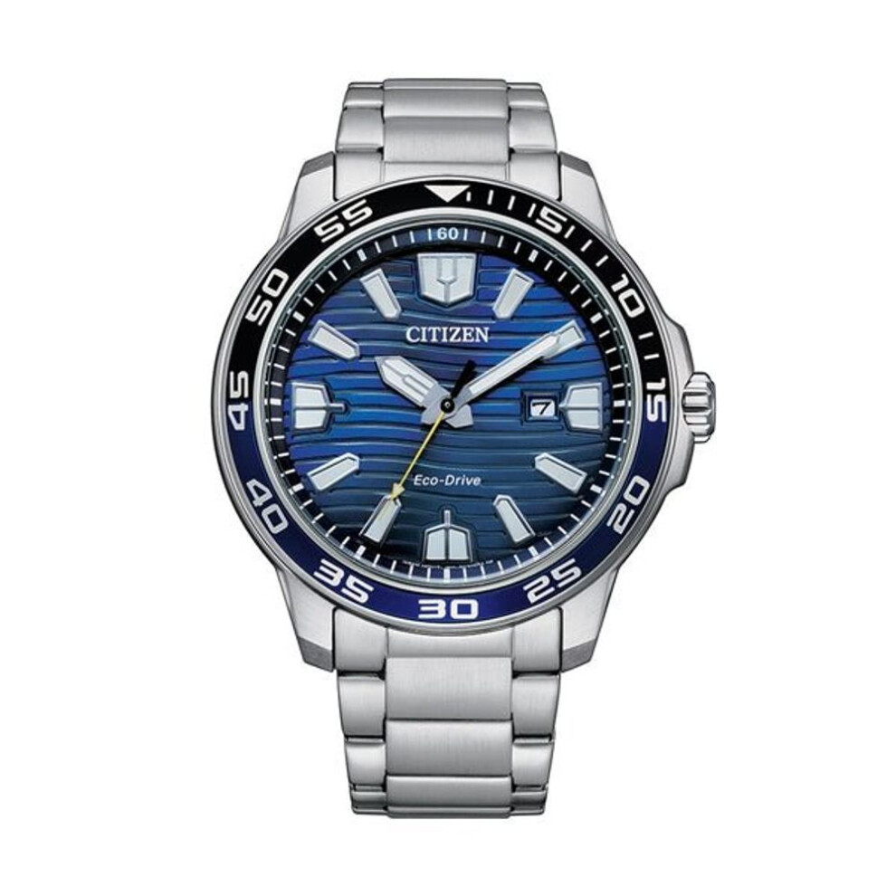 Citizen Eco-drive Aw1525-81l Men's Watch - Blue Dial, Stainless Steel Bracelet