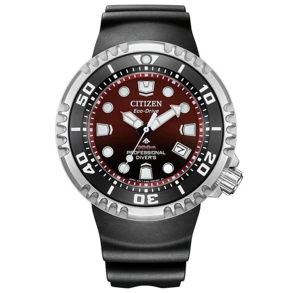 Citizen Promaster Bn1024-01z Men's Red Gradient Dial Diver Watch – Eco-drive, 46mm, 300m Wr