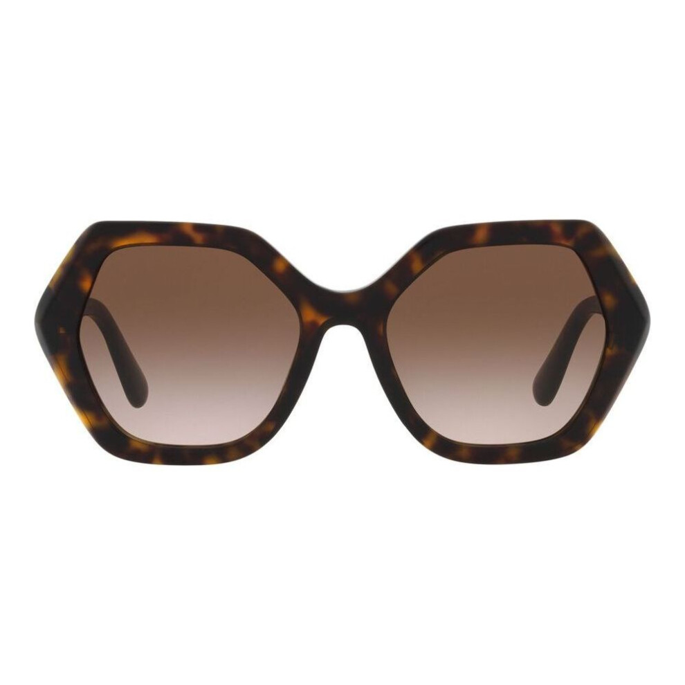 Dolce & Gabbana Dg4406 502/13 Women's Sunglasses - Havana Frame, Brown Gradient Lenses