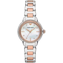 Emporio Armani AR11569 Mother of Pearl Dial Two Tone Ladies Watch