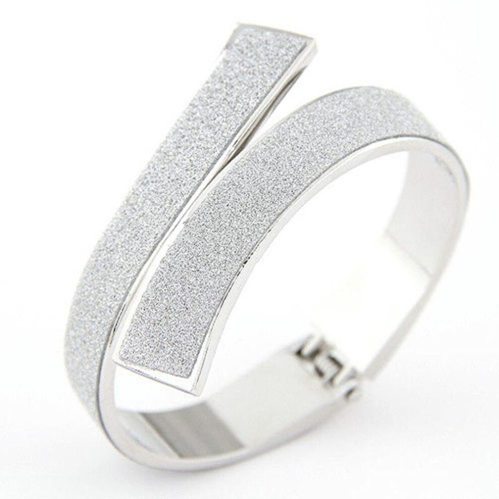 (silver) Fashion Gold Cuff Bracelets & Bangles For Women Men Jewelry Female Charm Bracelet Bijoux Accessories