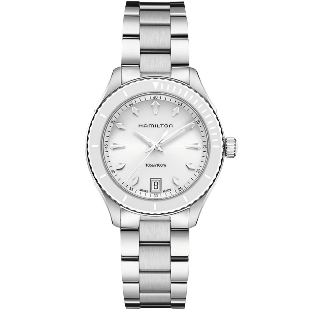 Hamilton Jazzmaster Seaview Quartz 37mm H37411111 - Stainless Steel, White Dial