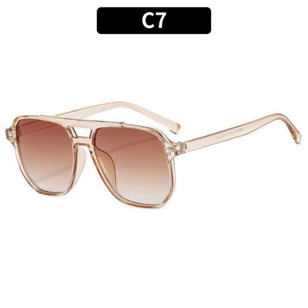 (champagne) Vintage Square Sun Glasses Woman Retro Small Frame Sunglasses Fashion Candy Colors Women Outdoor Leisure Eyewear Uv400