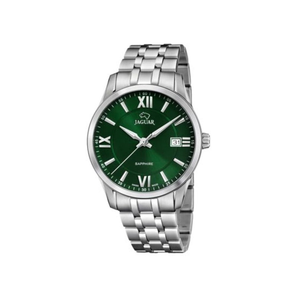 Jaguar J964/3 Men's Watch - Green Dial, Stainless Steel Bracelet