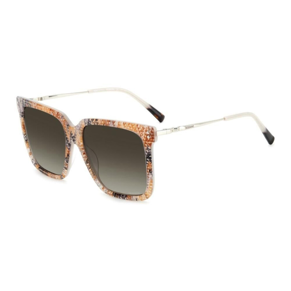 Women's Cream,Brown Missoni Mis 0107/S Sunglasses - 57Mm, Pattern Beige Frame With Gradient Brown Lenses