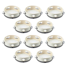 10 Pcs Musical Tambourine Tambourine Drum Round Percussion