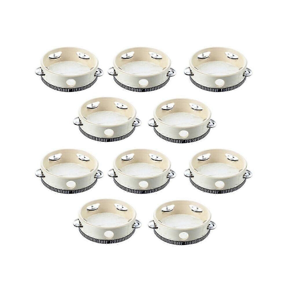 10 Pcs Musical Tambourine Tambourine Drum Round Percussion