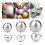 (argentato)Macinasale e pepe elettrico USB con macina spezie e luce LED 3