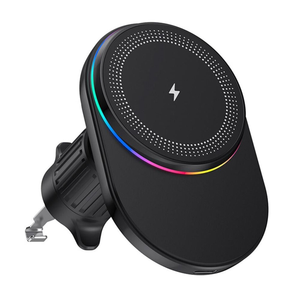 (as the picture, M56) Compatible With Magsafe Magnetic Wireless Charger Car Air Outlet Mount Cell Phone Bracket Holder