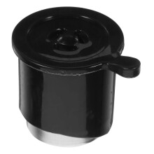 (Bleu) Presse-purée en silicone anti-rayures avec poignée, surface polie antirouille, pour fruits et
