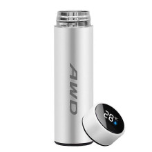 Bouteille d'eau en plastique transparente et plate (bleue) 450 ml en forme de livre créatif