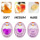 (Orange) Boîte fixe pour petits pains à hamburger, support réutilisable pour sandwichs Burger Buddy 3