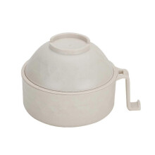 Bouteille d'eau pliable en silicone (gris) de 600 ml pour le sport