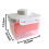 (style9697) Fruitbewaarcontainer, lunchfruitcontainer, draagbare fruitvoedselbewaarcontainer met handvat, 2