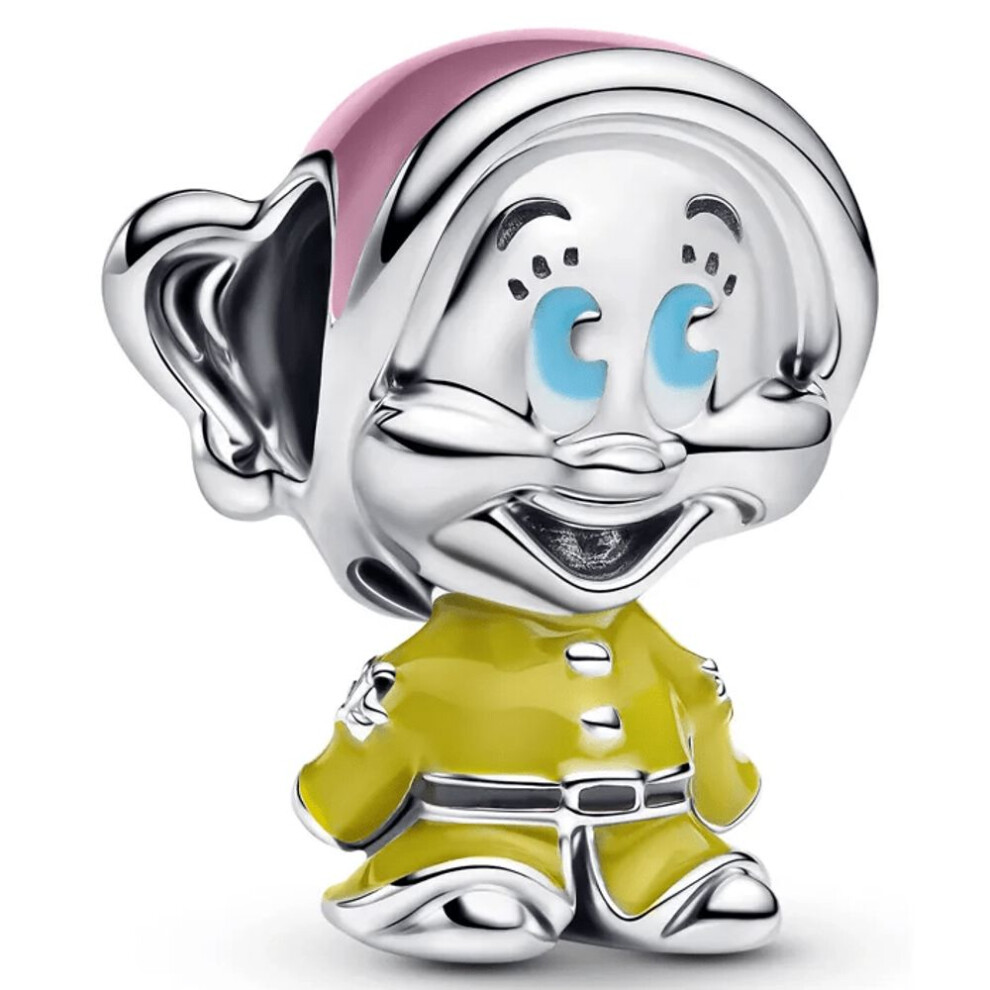 Pandora Disney Snow White Dopey Charm 793749c01 - Sterling Silver With Enamel Accents