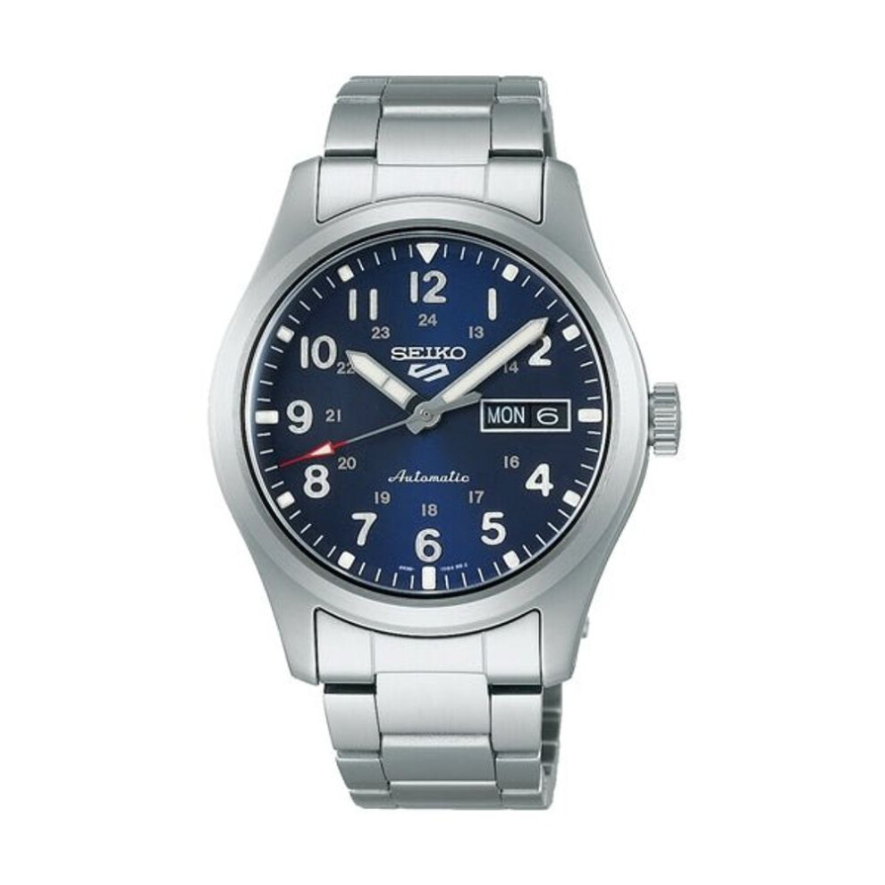 Seiko 5 Sports Srpk29k1 Men's Automatic Watch - 38mm Stainless Steel, Black Dial