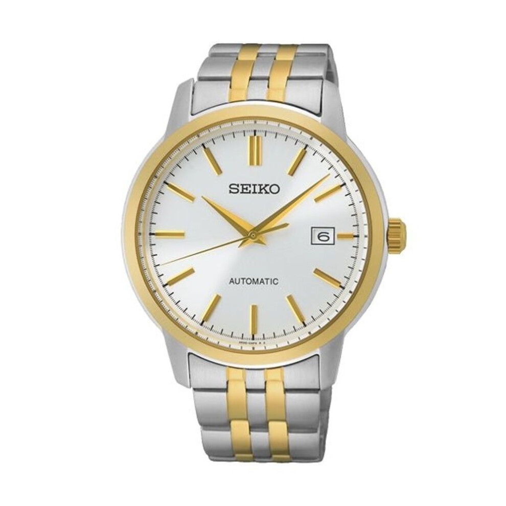 Seiko Srph92k1 Men's Automatic Watch, White Dial, Two-tone Stainless Steel Bracelet