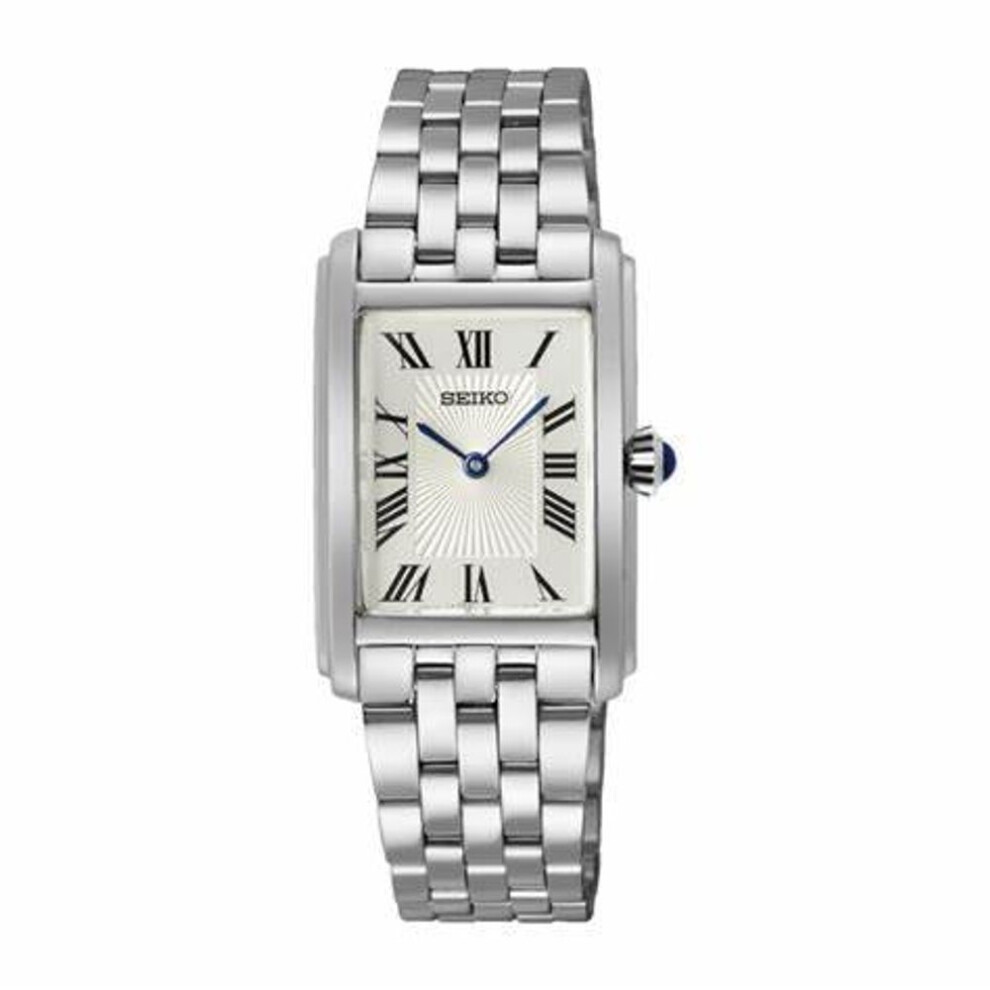 Seiko Swr083p1 Women's Quartz Watch - White Dial, Stainless Steel Bracelet